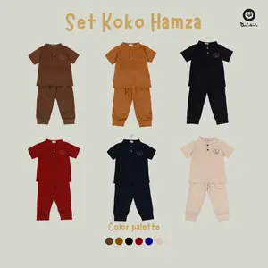 OWLAKIDZ - HAMZA - Set Koko Anak Laki-Laki - Baju Koko Anak Cowok