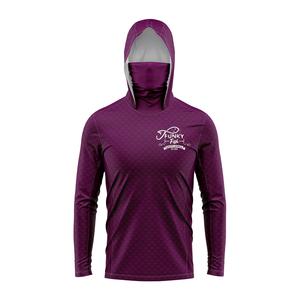 เสื้อตกปลาแขนยาวสำหรับผู้ชาย, เสื้อฮู้ดกันแดด, พร้อมมาส์กหน้า, ชุดตกปลาแบบออลอินวัน, เหมาะสำหรับการตกปลา, ล่าสัตว์, แคมป์ปิ้งและตกปลา, เสื้อยืด, UPF, เสื้อตกปลา เสื้อ  ตก  ปลา  แขน  ยาว