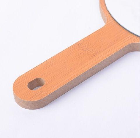 Product Introduction of Handle Mirror Cute Dressing Wooden Handheld Beauty Mirror with Handle Makeup Mirror for Women Original Wood Portable HD 18