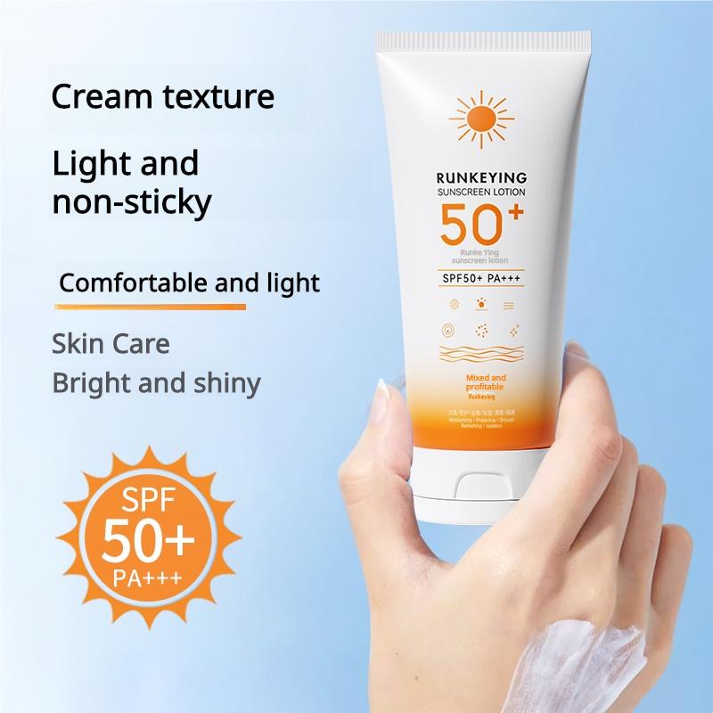 Kem Chống Nắng Làm Trắng, SPF50 + +, Chống Tia Cực Tím, Mùi Cam, Dùng Cho Mặt Và Cơ Thể, Tươi Mới, Chống Nắng Công Suất Cao, Kem Dưỡng Da Khuôn khô không chứa paraben 0
