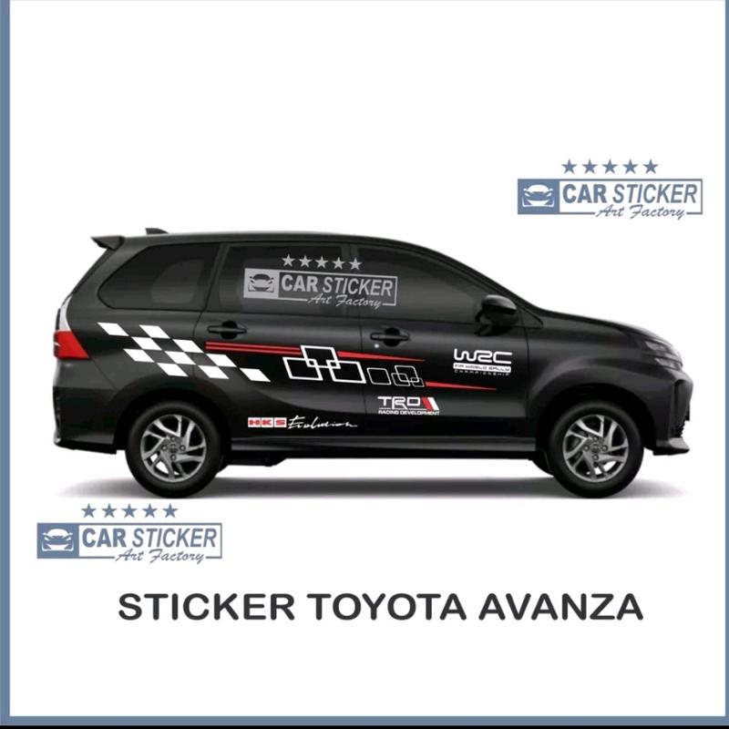 AVANZA01 Sticker avanza stiker avanza stiker toyota avanza stiker minimalis mobil toyota avanza sticker mobil avanza Car 1