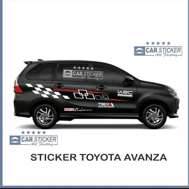AVANZA01 Sticker avanza stiker avanza stiker toyota avanza stiker minimalis mobil toyota avanza sticker mobil avanza Car 1