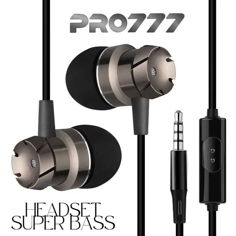 [LUCELL] Headset [pro7777] Wired Earphone Bass Compatible For All Phone 7
