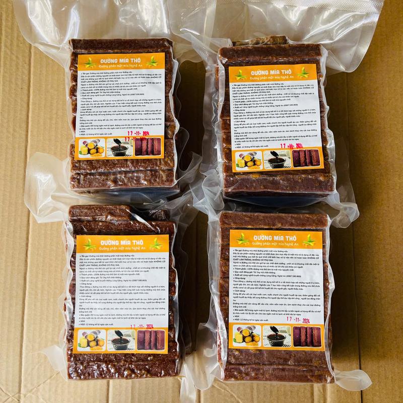  Combo 4Kg Đường Mía Thô Đường Phên Mật Mía Nguyên Chất Được Sản Xuất Thủ Công Không Chất Bảo Quản Mùi Thơm Từ Mật Mía Có Vị Ngọt Dịu Sugar 