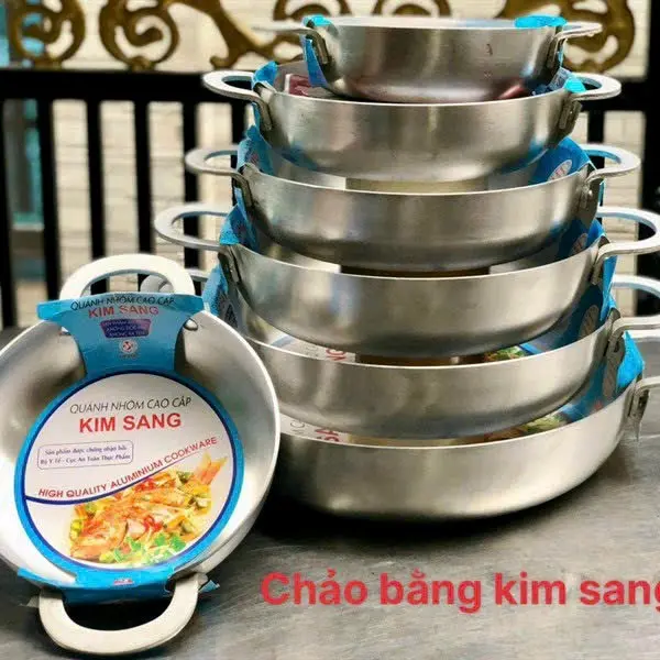 Chảo Nhôm Kim Sang - Đáy Siêu Dày Đẹp - Model: 001 chảo  nhôm chảo  kho 1