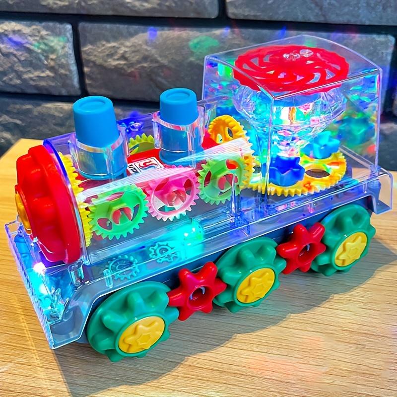 [Customer Favorite] Interactive Transparent Train Toy with Lights ...