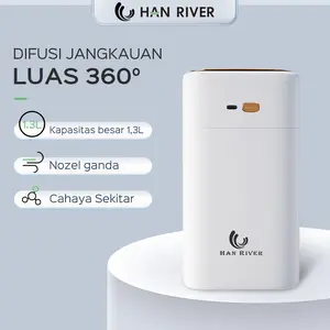 HAN RIVER Humidifier Diffuser air purifier 1.3L Kapasitas tinggi semprotan ganda