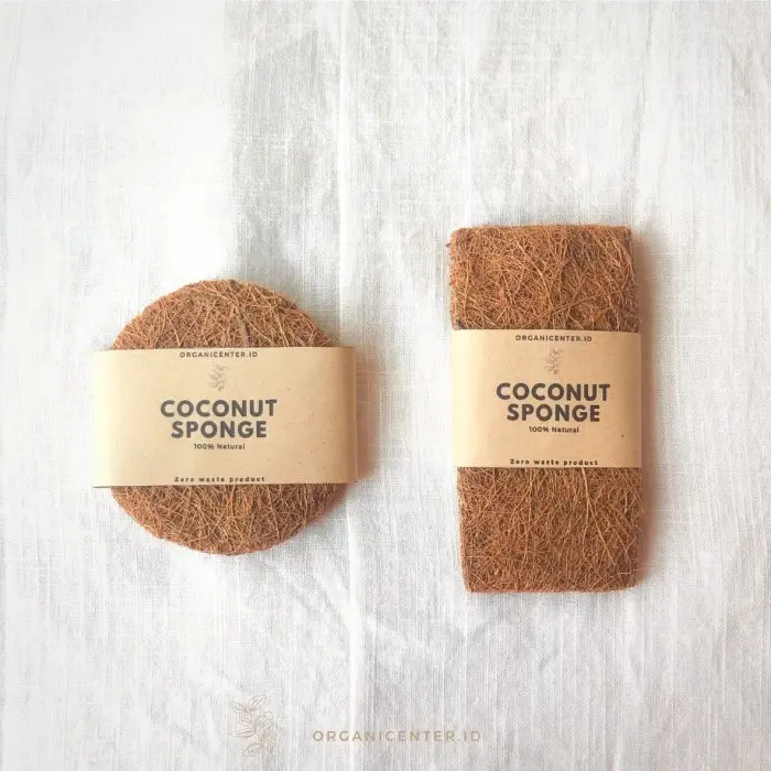 Coconut Sponge Spons Sabut Kelapa Alami Cuci Piring Natural Zero Waste