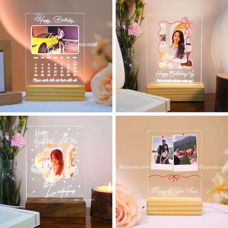 Đèn Ngủ Decor Trang Trí Phòng In Ảnh Thật Theo Yêu Cầu - Dailymemint