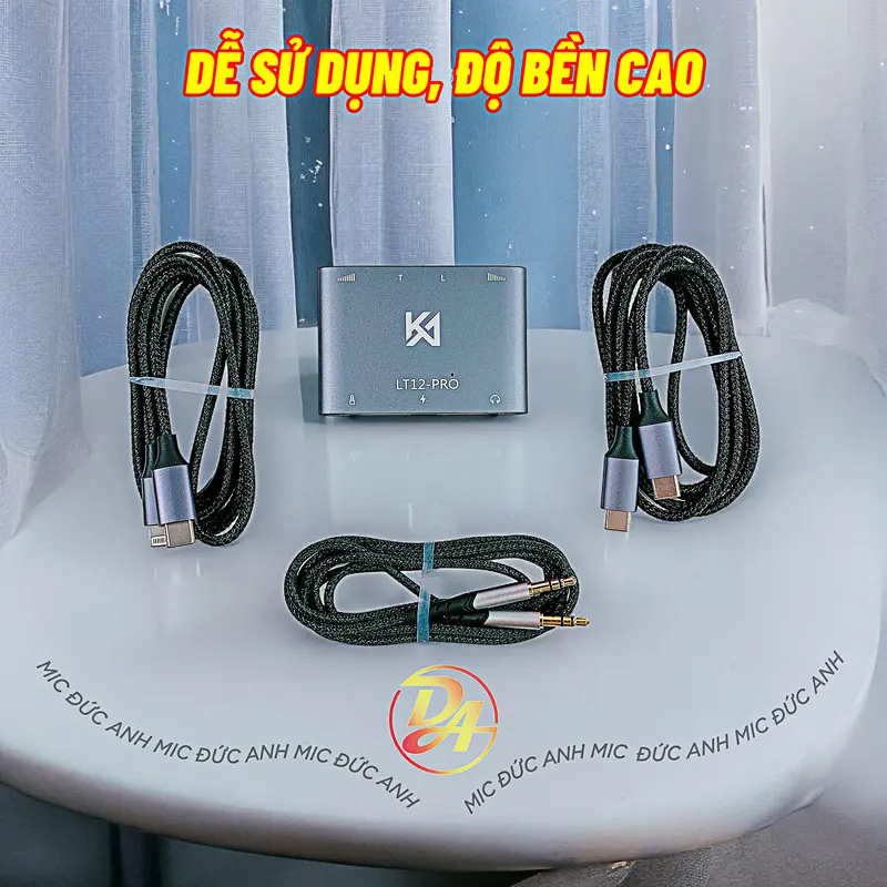 Box Stereo LT12 Pro (Logo KA Chinh Hang) Livestream Đa Năng Có Đàm Thoại 2 Chiều, Sạc và Live Đồng Thời Cho Android và IP Phụ Kiện Loa Đức Anh 2