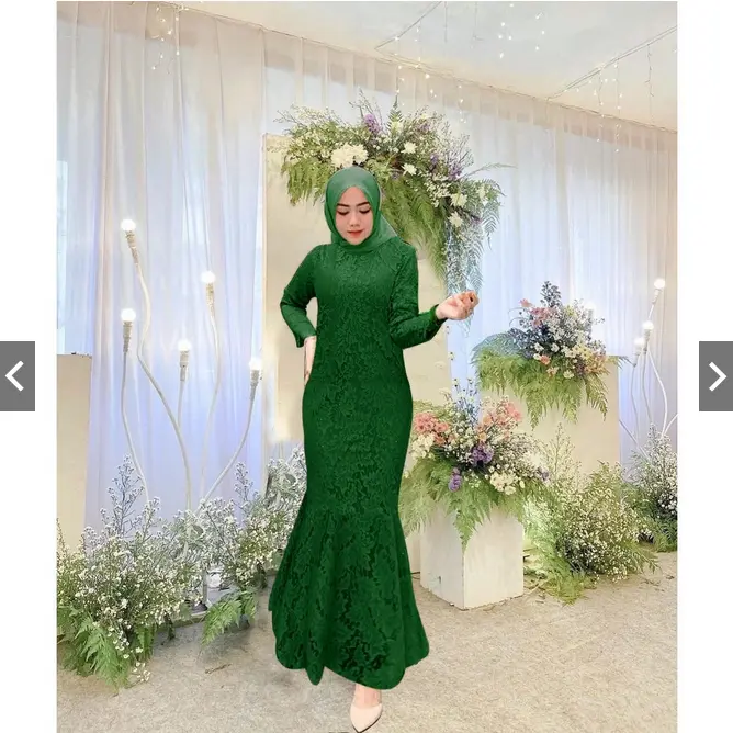 Share: ANGEL BRUKAT MAXI DRESS DUYUNG rD / BUSANA KONDANGAN FASHION ANGEL BRUKAT DUYUNG 1