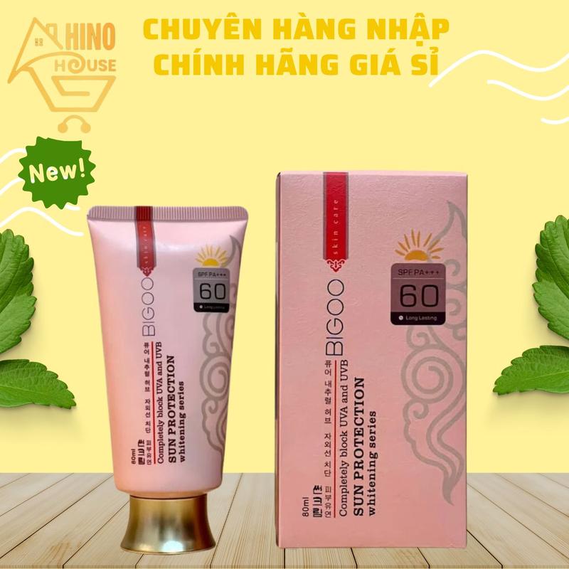  Kem Chống Nắng Bigoo SPF60 Sunscreen Tuýp 80ml - Hàn Quốc - Hinohouse 
