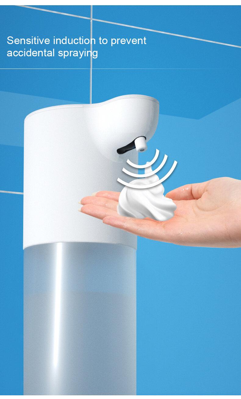 Product Introduction of 【SKIT SG】350ml/600ml Automatic Touchless Soap Dispenser w/ 2000mah Rechargeable Battery, Infrared Motion Sensor Hands Free Foam/Liquid Gel Soap/Sanitizer for Bathroom Kitchen, Handfree Auto Foaming IPX4 Waterproof Smart Dispenser Machine Via USB Charging 15