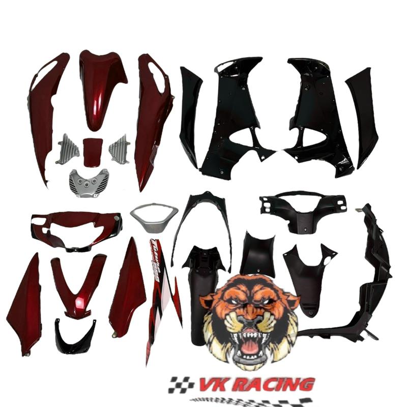 Dàn áo future neo đỏ đô đen - tặng tem 3 lớp