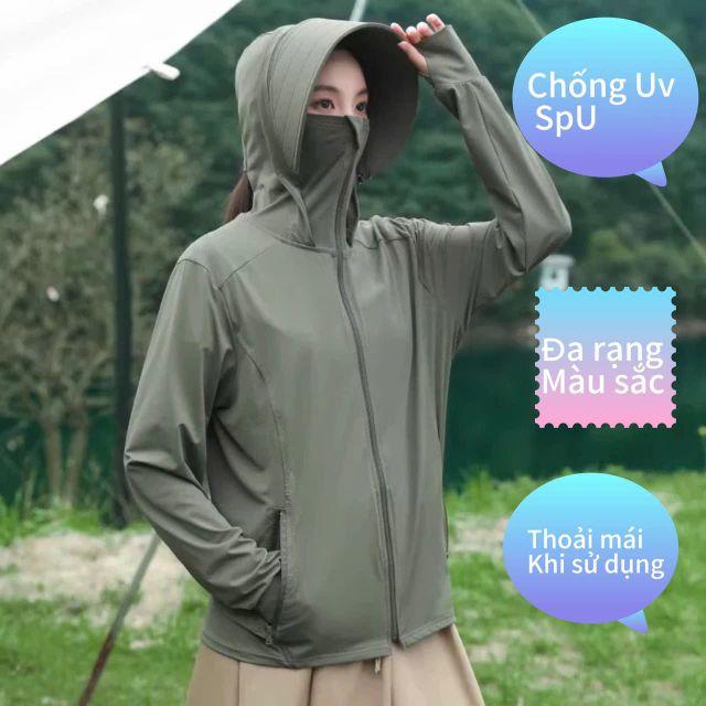 Product Introduction of Hàng 2lớp ) Áo chống nắng nữ SPF 50+ chất liệu Thun cotton  mềm mại giặt máy ko bai xù 9