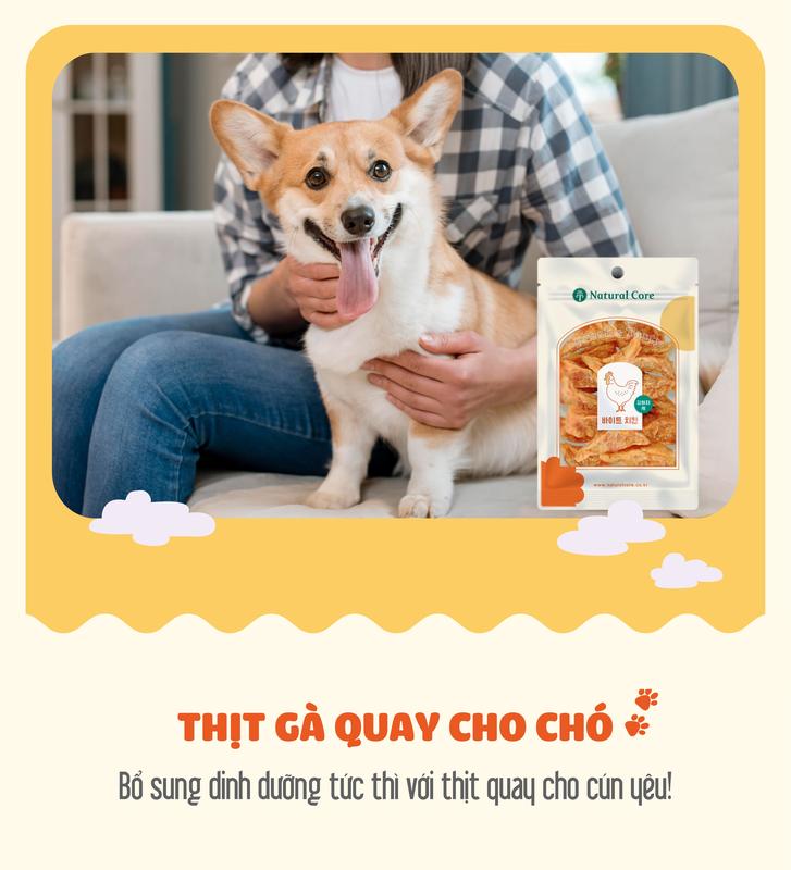 [Quà tặng không bán] Thịt Gà Vịt quay cho chó Natural Core 70g bổ sung năng lượng tức thì hỗ trợ tăng cường sức khỏe cơ bắp và xương khớp đào thải độc tố [Date tháng 5/2025] 7