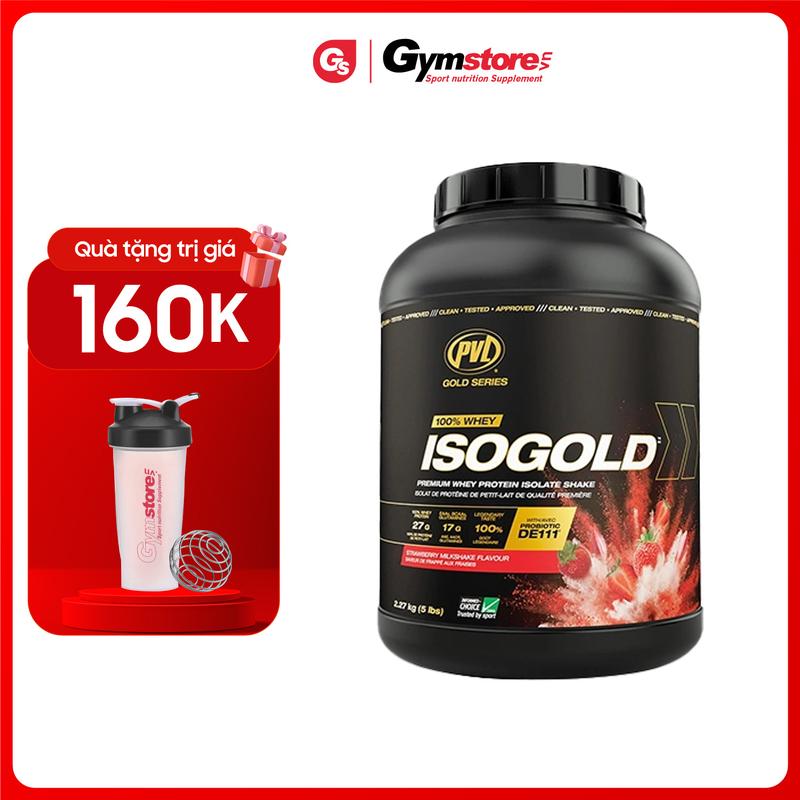 Bột đạm Whey Protein PVL ISO Gold, 5 Lbs (2.27kg) | Made in Canada