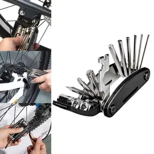Kunci Set Lipat Bahan Carboon Steel Toolkit 16 In 1 Shok Obeng / Kunci Set Sepeda 16 In 1 Multifungsi Tools Kit /  kunci lipat