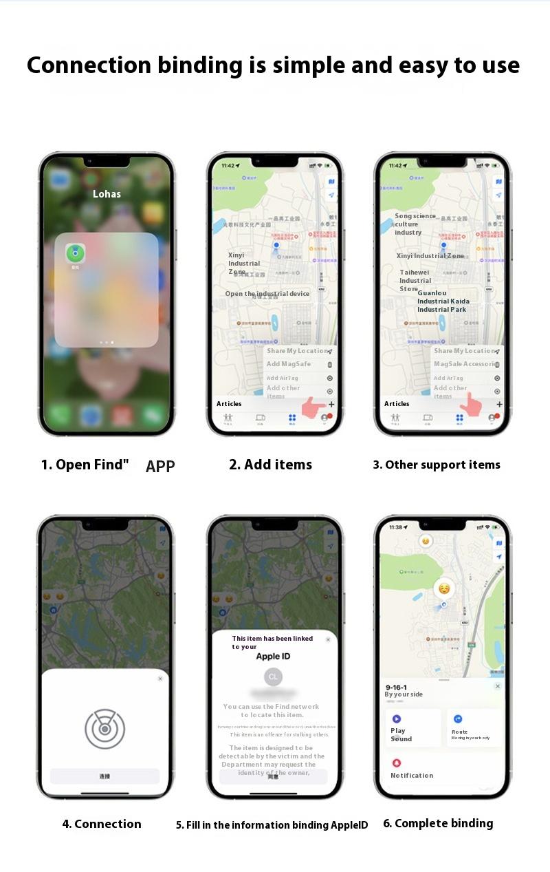Product Introduction of GPS air tags apple Find My Card Locator, Passport Wallet Anti Loss Device, Compatible with iOS, Item Search, Global Positioning,anti theft alarm cellphone, gps tracker for motorcycle ,tracking device car ,gps map camera ,tile tracker 26