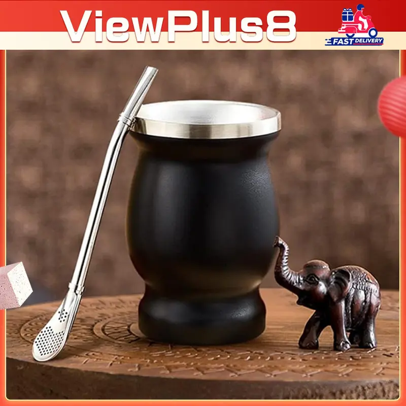 240ML Gaucho Yerba Mate Tea Cup Stainless Steel Double Wall 0