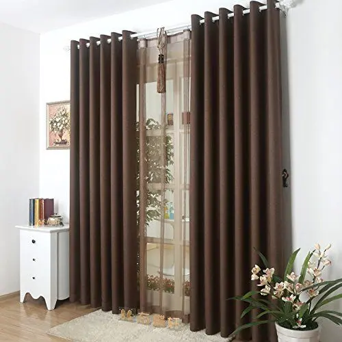 Gorden Jendela Aesthetic Gordyn Pintu Blackout Korden Tirai Ruang Tamu Smokring T 200 Embos