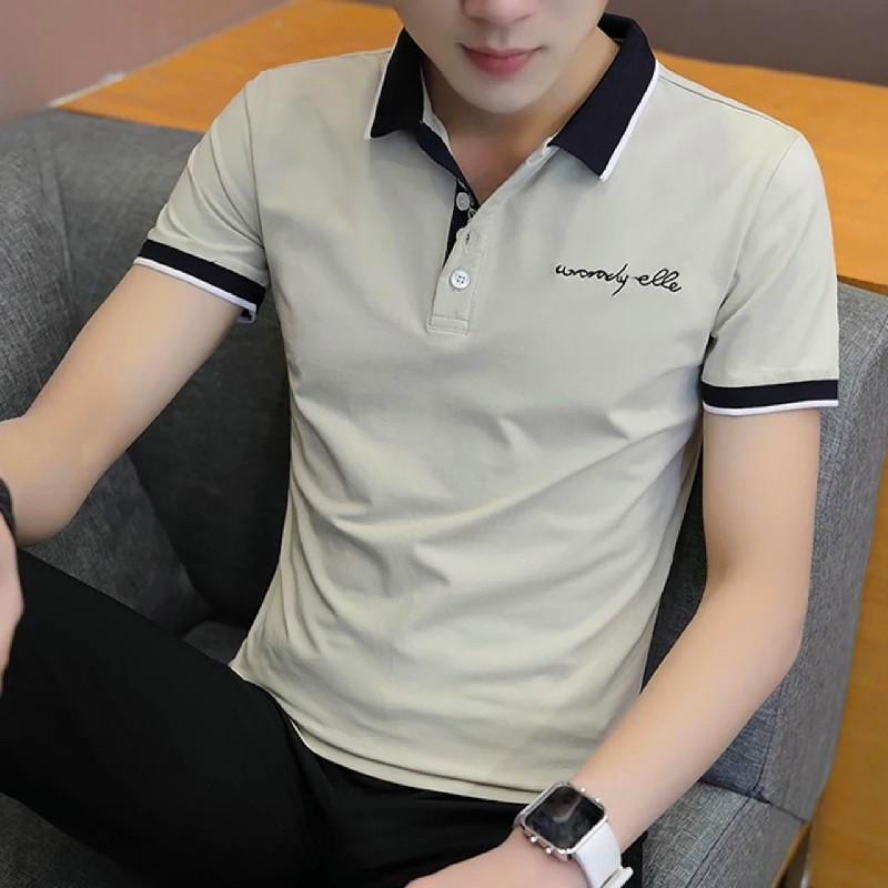  Áo Thun Nam Tay Ngắn Cổ Bẻ Mẫu Mới Nhiều Màu Polo 01 Menswear Top X2 Có Cổ Shirt Phong Cách Hàn Quốc Đơn Giản Thanh Lịch Sang Trọng 