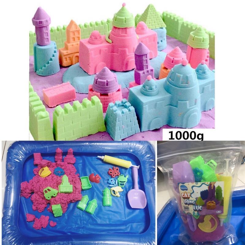 Set phao lớn 1 kg cát động lực TAKACOL đủ phụ kiện: khuôn phao bơm xẻng y như hình