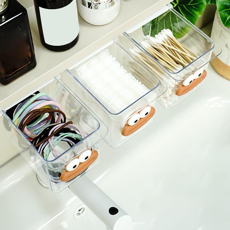 Product Introduction of Hộp Đựng Đồ Kiểu Ngăn Kéo, Trong Suốt, Thiết Kế Hoạt Hình Miệng Lớn, Thích Hợp Cho Bông Tẩy Trang, Bông Trang Điểm Và Phòng Tắm, Kệ Đựng Đồ Kéo Ra, Tủ, 19