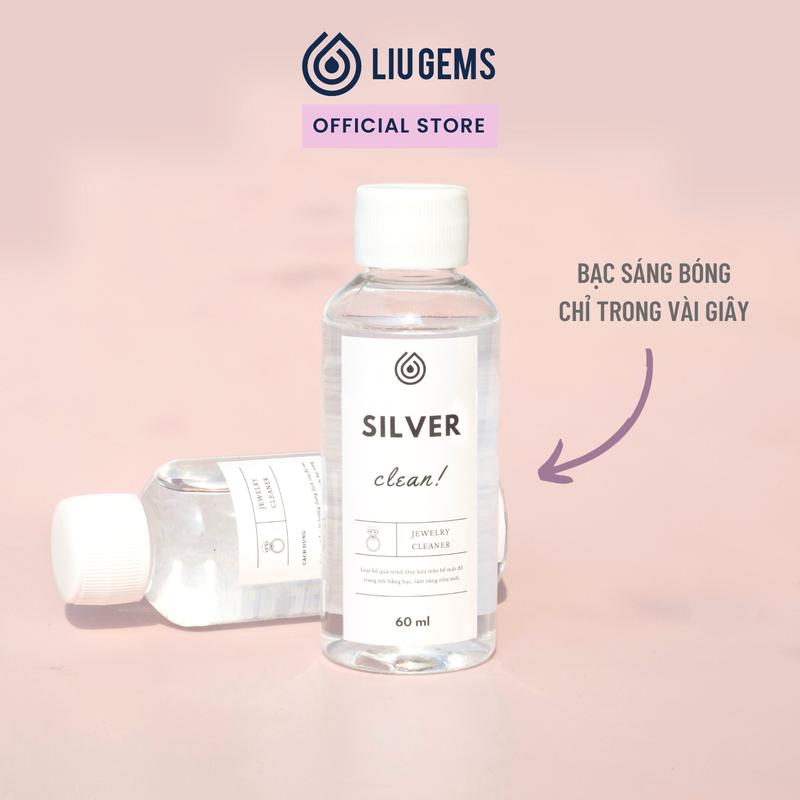 Nước Rửa Trang Sức Làm Sạch Sáng Bạc Charm Bạc Liugems Dung Dịch Làm Sáng Bóng Như Mới 60ml PK04