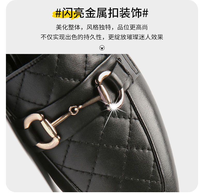 Product Introduction of Dép Da Chim Gõ Kiến Gót Trung Bình Hộp Ngón Chân Dép Lười Nửa, Dành Cho Nữ, Có Thể Đeo Ngoài Trời, Gót Phẳng, Gót Thấp, Gót Vuông, Dép, Năm 2024 16