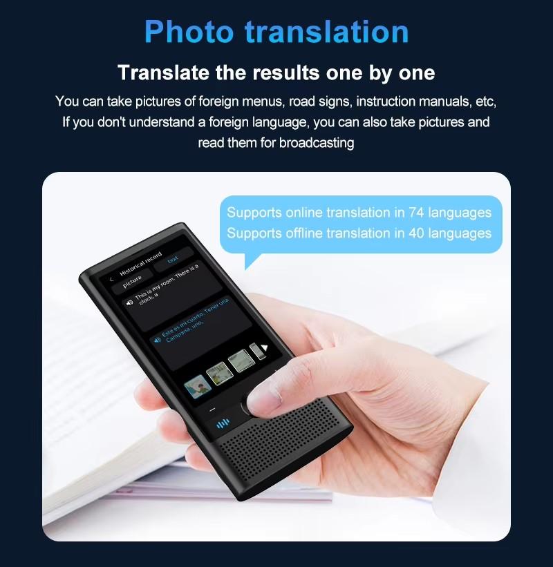 Product Introduction of Latham S10 Voice Translator 4G Network Chat GPT Multi-Language Intelligent Real-time Translation Device for Global Travel Learner 7