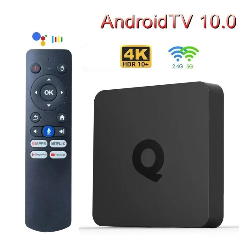 TV Box Q1 Allwinner H313 - Android TV 10, Wfi, Blutooth, RAM 2GB, Điều khiển Giọng Nói, Xem Miễn Phí Điều Khiển Tivi Điều Khiển Tivi