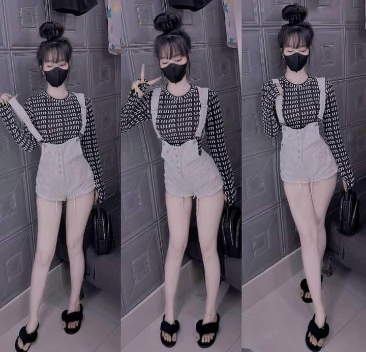 Product Introduction of Yếm jean quần rách kiểu  Nữ Denim Nữ Denim 13