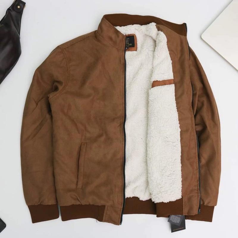 Product Introduction of Áo khoác da lộn , áo khoác nót lông loại 1 Nam Menswear 4