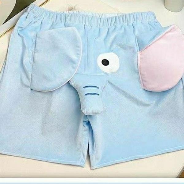 Quần Ngủ, Thiết Kế Dumbo Creak Vui Nhộn Quần Đùi Voi, Bộ Đồ Mặc Nhà Dáng Rộng Mùa Hè Dễ Thương Cho Nam, Thích Hợp Cho Nghi Lễ Trà, Dụng Cụ 6