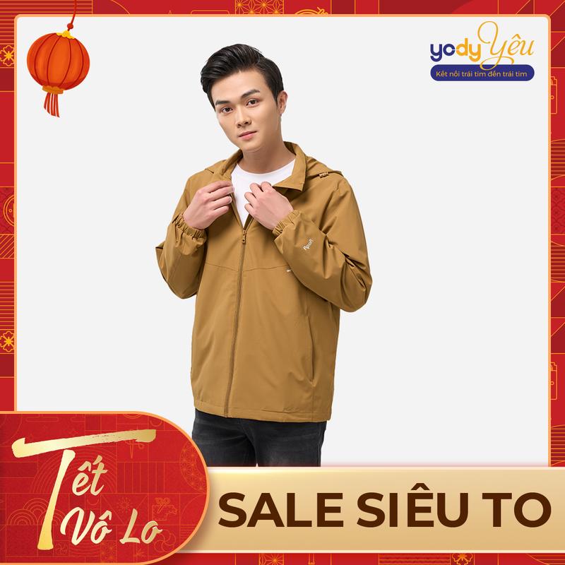 YODY Áo Khoác Nam 3C PLUS 2 Lớp Dày Dặn Cản Gió Cản Bụi Chống Thấm Nước AKM5037