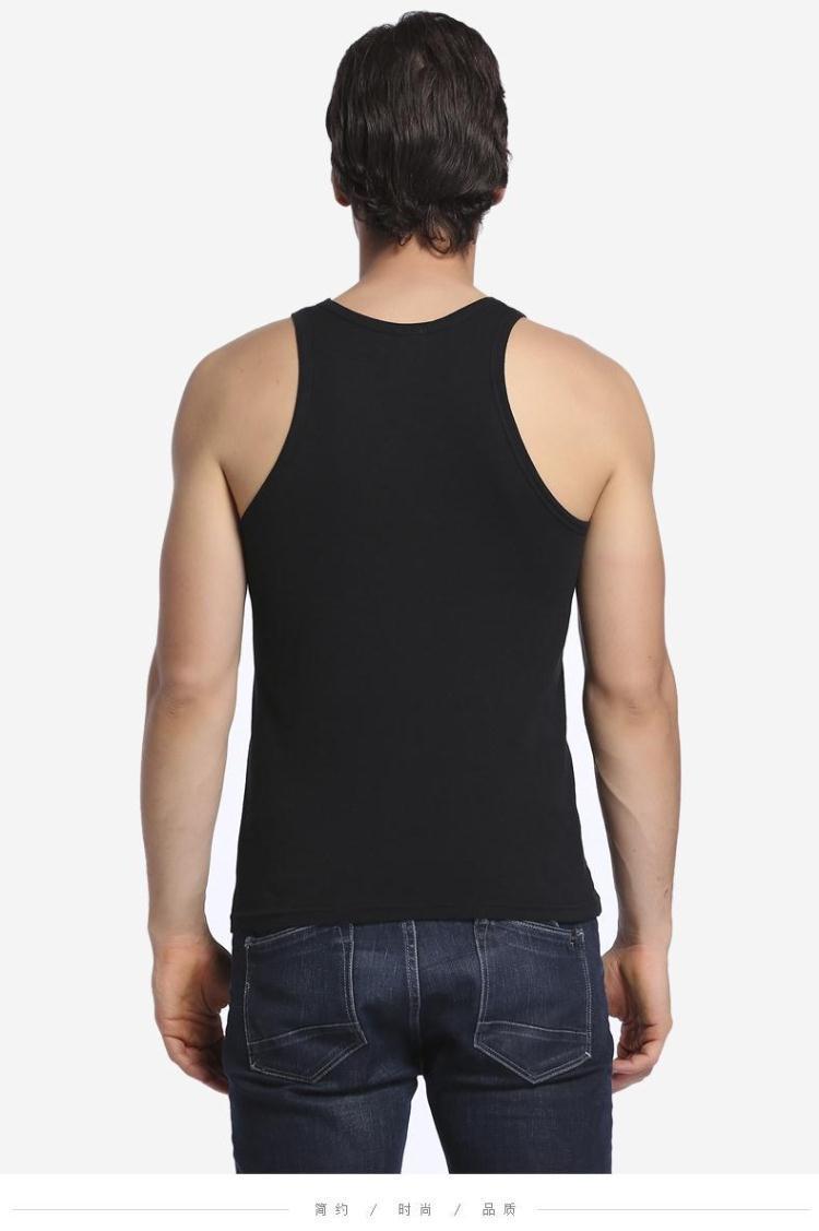 Product Introduction of Áo Vest 100% Cotton, Dành Cho Nam Giới, Phong Cách Trẻ Trung Mùa Hè, Mỏng Vừa Vặn, Co Giãn, Áo Lót Thể Thao, Không Tay, Hàng Mới Về, 1 / 3 Mảnh 6