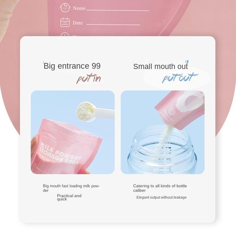 30pcs Subpackage Portable Disposable Freshness Protection Package Milkpowder Pouches Leakproof Sealed Storage Bags 8