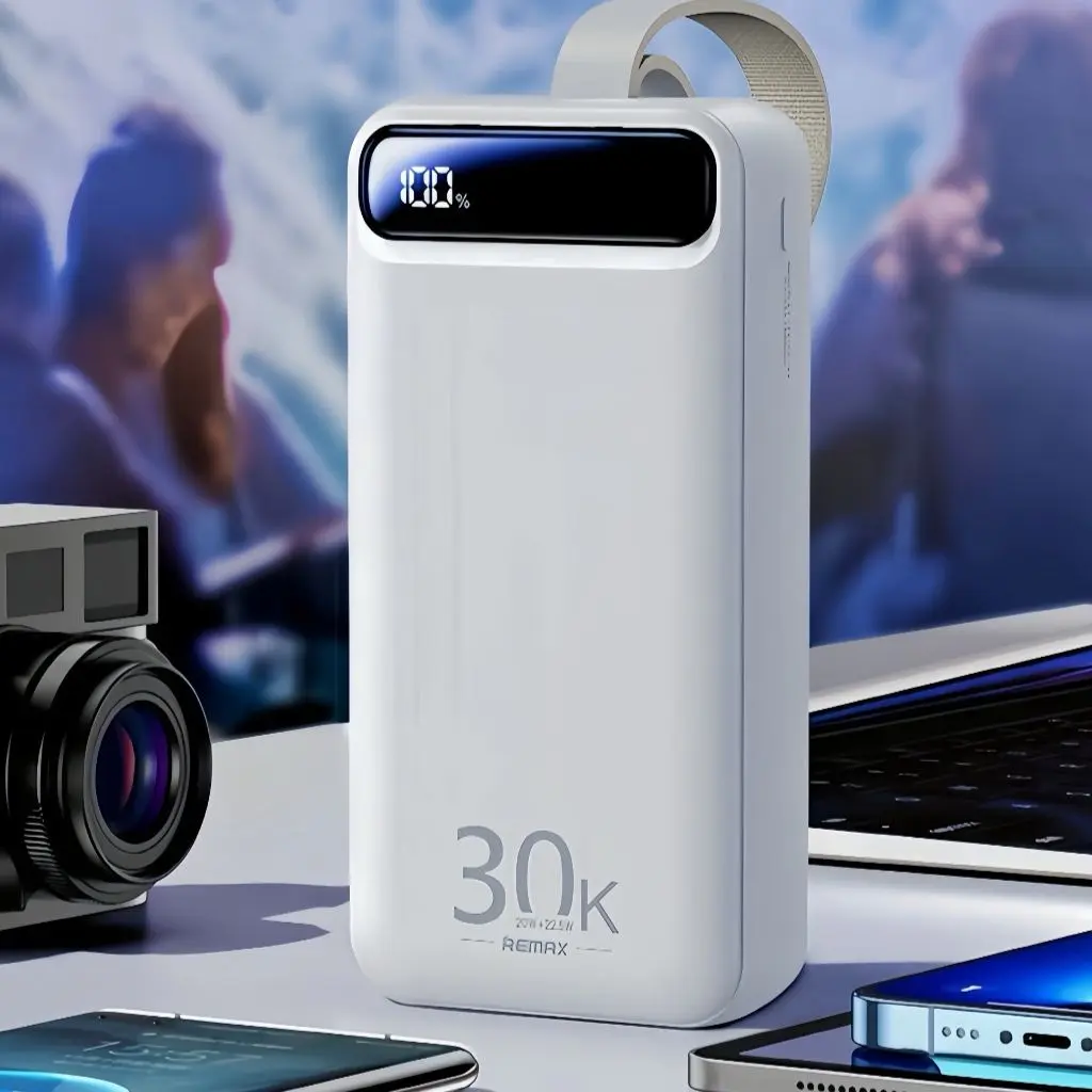 Pin dự phòng Remax RPP-522 - 30000mAh QC3.0 22.5W và TypeC PD 20W - Đèn Led Siêu Sáng - Độ Bền Cao - [ BH 12 Tháng ] - Sạc Nhanh Cho Tất Cả Các Dòng Điện Thoại Sạc Pin Phụ Kiện