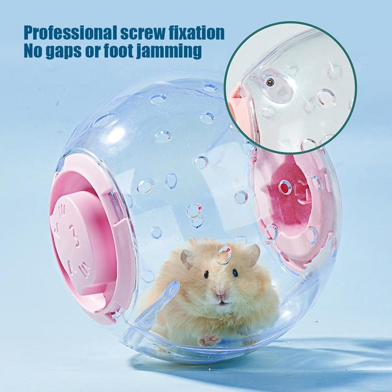 Product Introduction of Hamster Toy Ball Transparent Rolling Ball Plastic Silent Wheel Toy Running Pet P9W7 27