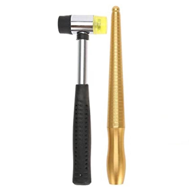 2 Pieces of Ring Mandrel Ruler Finger Measuring Stick Handle - TikTok ...