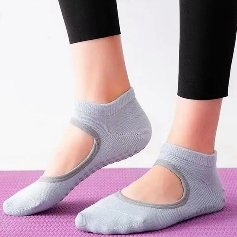 Non-slip Yoga Socks, 1 Pair Breathable Comfortable Yoga Socks, Professional Anti-slip Yoga Socks For Dance Gym