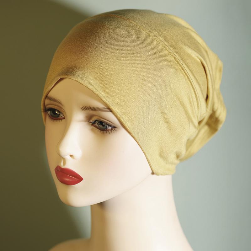 Product Introduction of Solid Color Pure Cotton Cap Women's Base Hat Cotton Headscarf for Women Elastic Breathable 19
