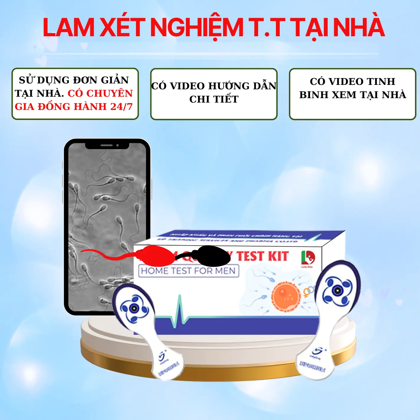 Lam kiểm tra T.T tại nhà cho nam giới.