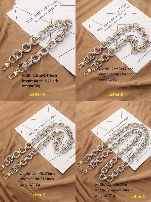 Vintage Ombre Chain Bag Strap, Fashionable Bag Strap for Women's, 1 Count Casual Trendy Versatile High-quality Daily Bag Strap 7