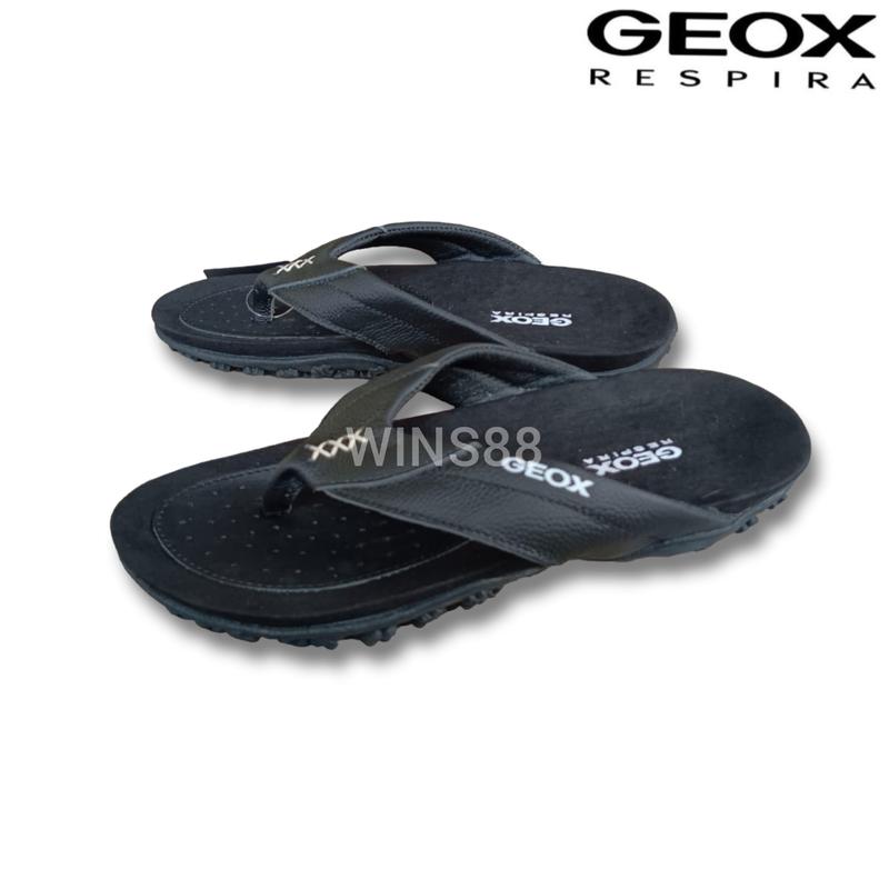 SANDAL JEPIT PRIA GEOX SENDAL KULIT ASLI MURAH DENGAN OUSOLE KARET EMPUK DAN NYAMAN DIPAKAI 1