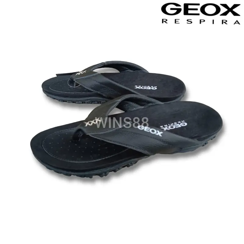 SANDAL JEPIT PRIA GEOX SENDAL KULIT ASLI MURAH DENGAN OUSOLE KARET EMPUK DAN NYAMAN DIPAKAI 1