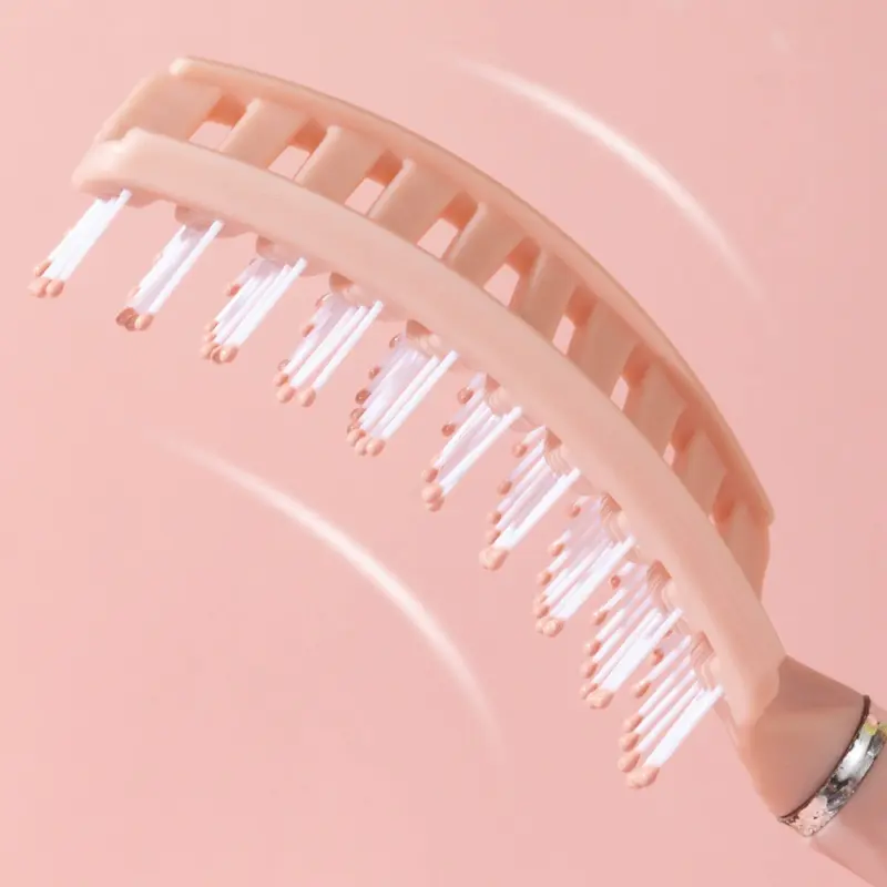 Lược bán nguyệt chải tóc gỡ rối đa năng, lược chải tạo phồng chân tóc, lược massage đầu mini 6