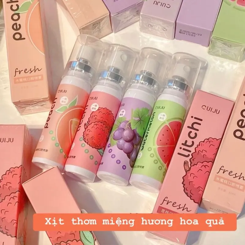 ￼Chai xịt thơm miệng mùi trái cây cho hơi thở thơm tho, Nước hoa thơm miệng hương trái cây ngọt ngào tươi mát 2