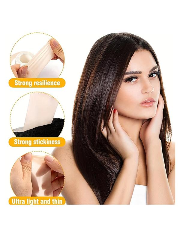 Silicone Scar Sheets for Lace Wigs,  Wig Adhesive Straps, Invisible Hair Tape for Women & Men, Strong Resilience, Strong Stickiness, Ultra Light and Thin Hair Salon Supplies for Daily Use 4